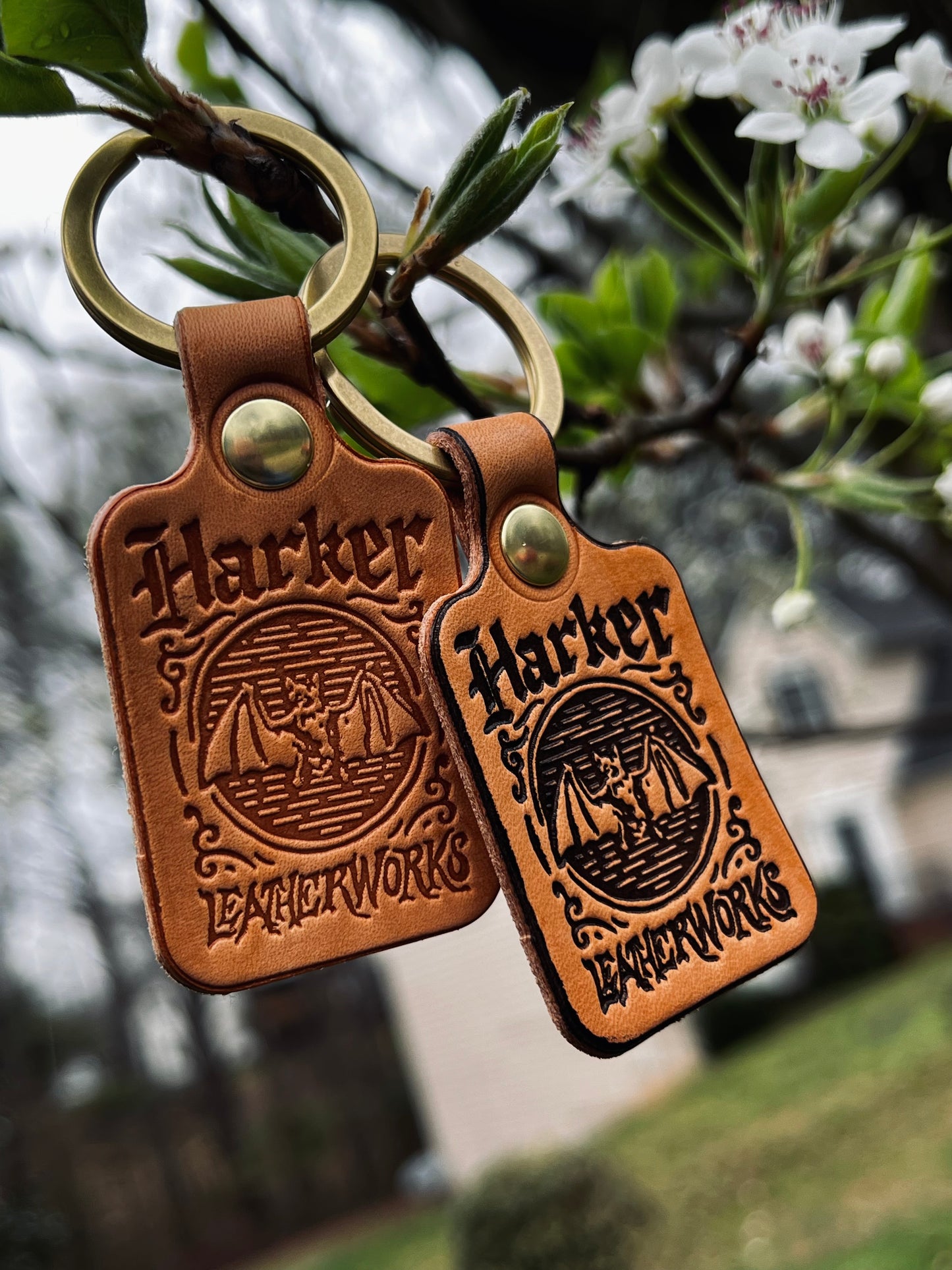 Vitruvian Bat Key Fob
