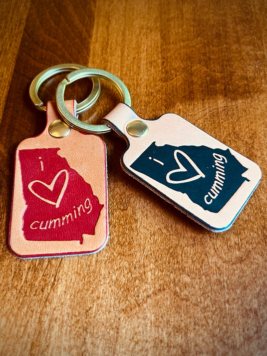 I ❤️ Cumming Key Fob