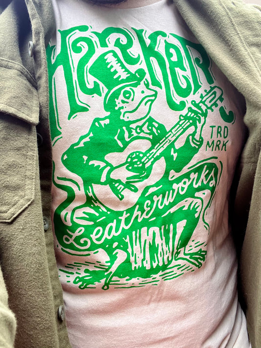 Screen Printed Guitar Frog Tee