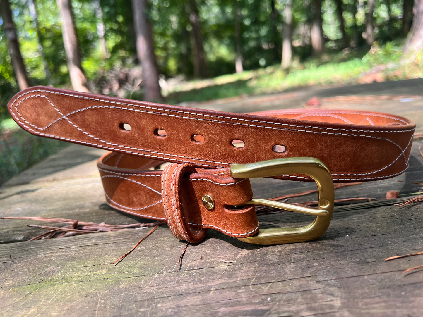 Gunslinger Belt -- Cognac, Badalassi Carlo Pueblo