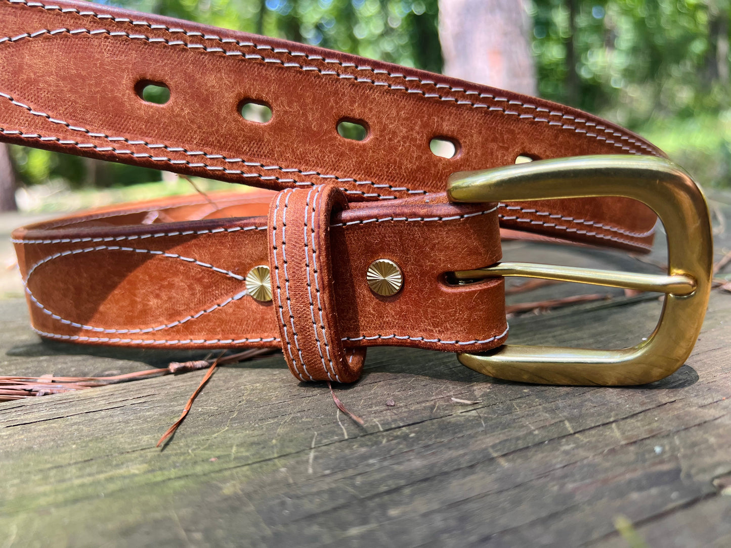 Gunslinger Belt -- Cognac, Badalassi Carlo Pueblo